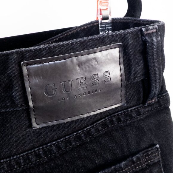 GUESS Black Jeans Size 34 x 34 Slim Tapered Denim Women's Casual Neutral Classic - Picture 5 of 9
